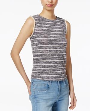 Maison Jules Fringe Striped Top, Only At Macy's