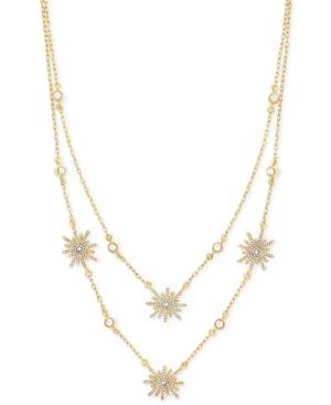 Vince Camuto Gold-tone Layered Sunburst Necklace