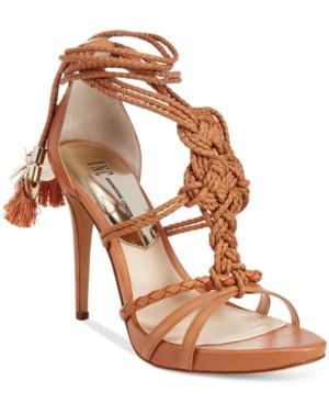 Inc International Concepts Women's Sandraa Braided Ankle-tie Dress Sandals, Only At Macy's Women's Shoes