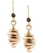Kenneth Cole New York Gold-tone Stacked Geometric Bead Drop Earrings