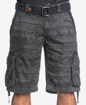 Affliction Men's Black Horse Cargo Shorts