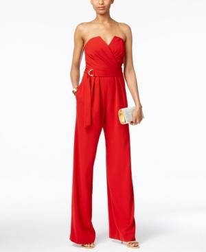 Jill Jill Stuart Strapless Belted Jumpsuit