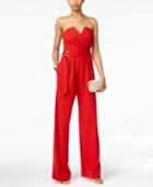 Jill Jill Stuart Strapless Belted Jumpsuit