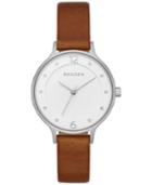 Skagen Women's Anita Brown Leather Strap Watch 30mm Skw2399