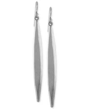Vince Camuto Earrings, Silver-tone Linear Drop Earrings