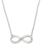 Giani Bernini 18 Sterling Silver Necklace, Infinity Pendant