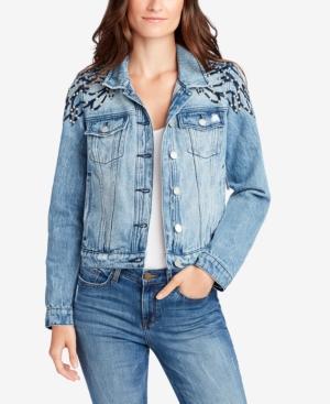 William Rast Cotton Studded Denim Jacket