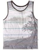 Univibe Men's Alvarado Sublimated Palm Tree Tank