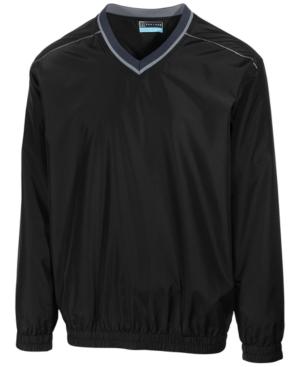 Pga Tour Men's Elements Long Sleeve V-neck Piped Windshirt
