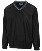 Pga Tour Men's Elements Long Sleeve V-neck Piped Windshirt