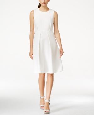 Calvin Klein Textured Sleeveless A-line Dress