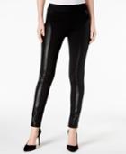 Inc International Concepts Metallic-print Moto Leggings, Created For Macy's