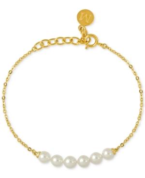 Majorica Imitation Pearl Link Bracelet
