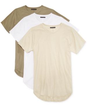 Jaywalker Men's 3-pack Long Length Rounded-hem T-shirt, Only At Macy's