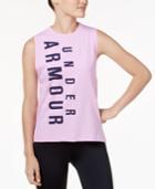 Under Armour Charged Cotton Exploded Wordmark Sleeveless T-shirt