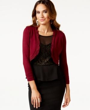 Thalia Sodi Chiffon-trim Bolero Cardigan, Only At Macy's