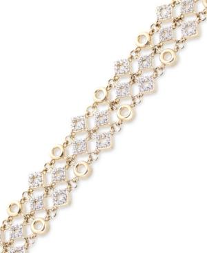 Wrapped In Love Diamond Link Bracelet (1 Ct. T.w.) In 14k Gold, Only At Macy's