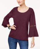 Style & Co Lantern-sleeve Top, Only At Macy's