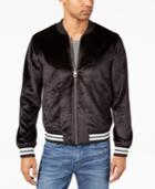 Guess Men's Metallic Bonded Velvet Full-zip Jacket