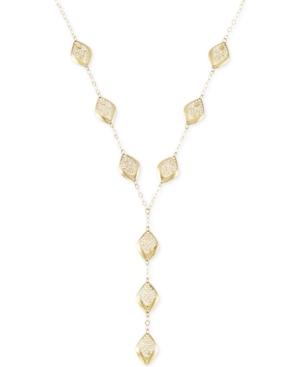 Filigree Marquise Link Y-necklace In 14k Gold