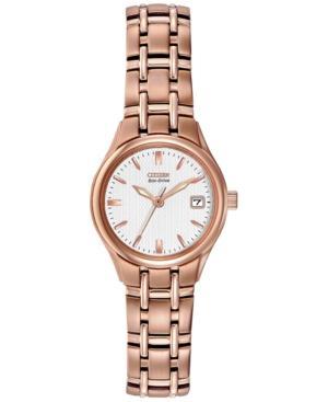 Citizen Women's Silhouette Eco-drive Rose Gold-tone Stainless Steel Bracelet Watch 25mm Ew1263-52a - A Macy's Exclusive