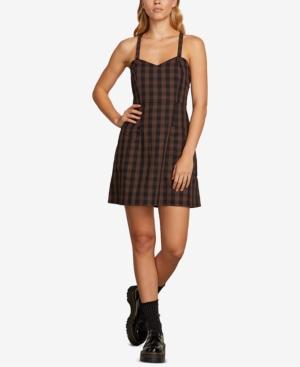Volcom Juniors' Dare 2 Bloom Plaid Cami Dress