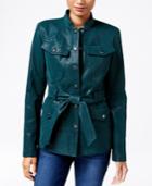 Guess Margrete Faux-leather Utility Jacket