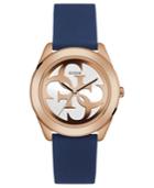 Guess Women's Logo Blue Silicone Strap Watch 40mm
