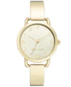 Nine West Women's Gold-tone Bangle Bracelet Watch 34mm