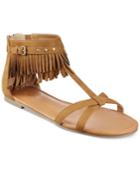 Indigo Rd. Cross Flat Fringe Sandals Women's Shoes