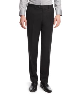 Bar Iii Black Solid Slim-fit Pants