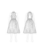 Fame And Partners Petti-skirt Halter Dress