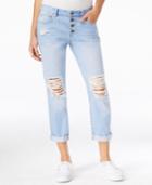 Guess Ripped Bubble Blue Wash Tomboy Skinny Jeans