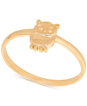 Owl Statement Ring In 14k Gold