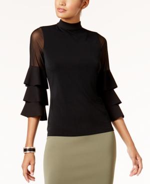 Thalia Sodi Illusion-sleeve Top, Created For Macy's