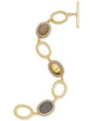 Inc International Concepts Gold-tone Open And Multi Stone Toggle Bracelet, Only At Macy's