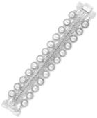 Lucky Brand Silver-tone Bead Multi-row Flex Bracelet