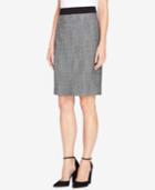 Tahari Asl Ponte-knit-trim Pencil Skirt