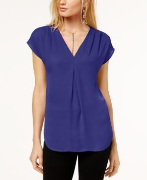 I.n.c. Inverted-pleat V-neck Top, Created For Macy's