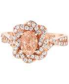 Le Vian Peach Morganite (1/2 Ct. T.w.) & Diamond (3/8 Ct. T.w.) Ring In 14k Rose Gold