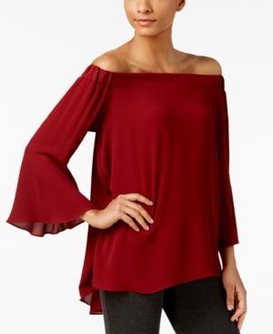 Ny Collection Off-the-shoulder Peasant Blouse