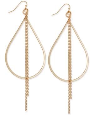 Thalia Sodi Gold-tone Chain Tassel Teardrop Earrings, Only At Macy's