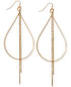 Thalia Sodi Gold-tone Chain Tassel Teardrop Earrings, Only At Macy's