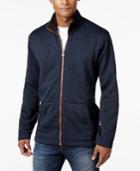 Weatherproof Vintage Men's Big And Tall Heathered Lined Zip Jacket, Classic Fit