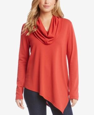 Karen Kane Asymmetrical Cowl-neck Sweater