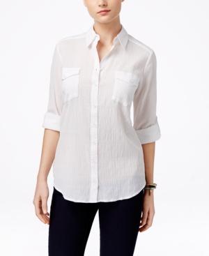 G.h. Bass & Co. Tab-sleeve Shirt