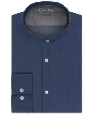 Calvin Klein Men's X Extra-slim Fit Stretch Band Collar Dress Shirt