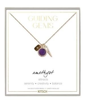 Kitsch Guiding Gems Amethyst Cluster Charms Necklace