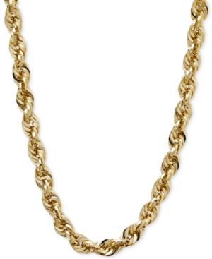 30 Glitter Rope Necklace In 14k Gold