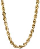 30 Glitter Rope Necklace In 14k Gold